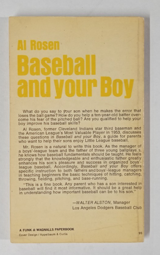Baseball And Your Boy Book~ Al Rosen~ A Parents' Guide To Little League Baseball - Imagen 2 de 7