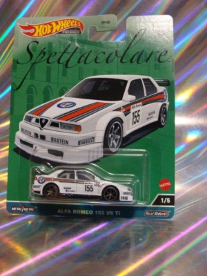 Hot Wheels Alfa Romeo 155 V6 Ti - 1/5 Modellauto In Weiß