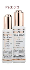 GIOVANNI Facial Energizing Serum 1.6oz (Pack of 2)- Boosts & Restores Vitamin C