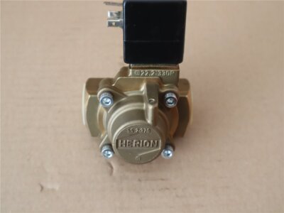 TEST FUCHS - Magnetventil HERION +Ersatzspule HERION 0200+Gerätestecker