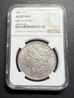 1897 P Morgan Silver Eagle Dollar Coin NGC AU Details Cleaned