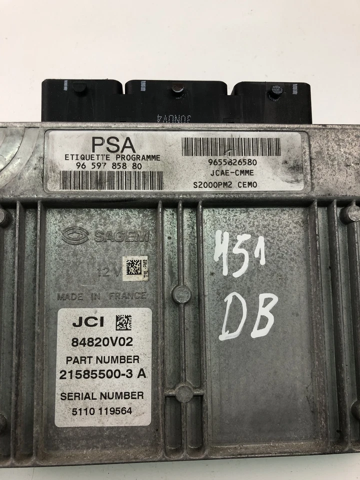 Centralina motore CITROËN C5 I DC 9659785880 9655826580 ECU 2002 27247476 - Immagine 4 di 4