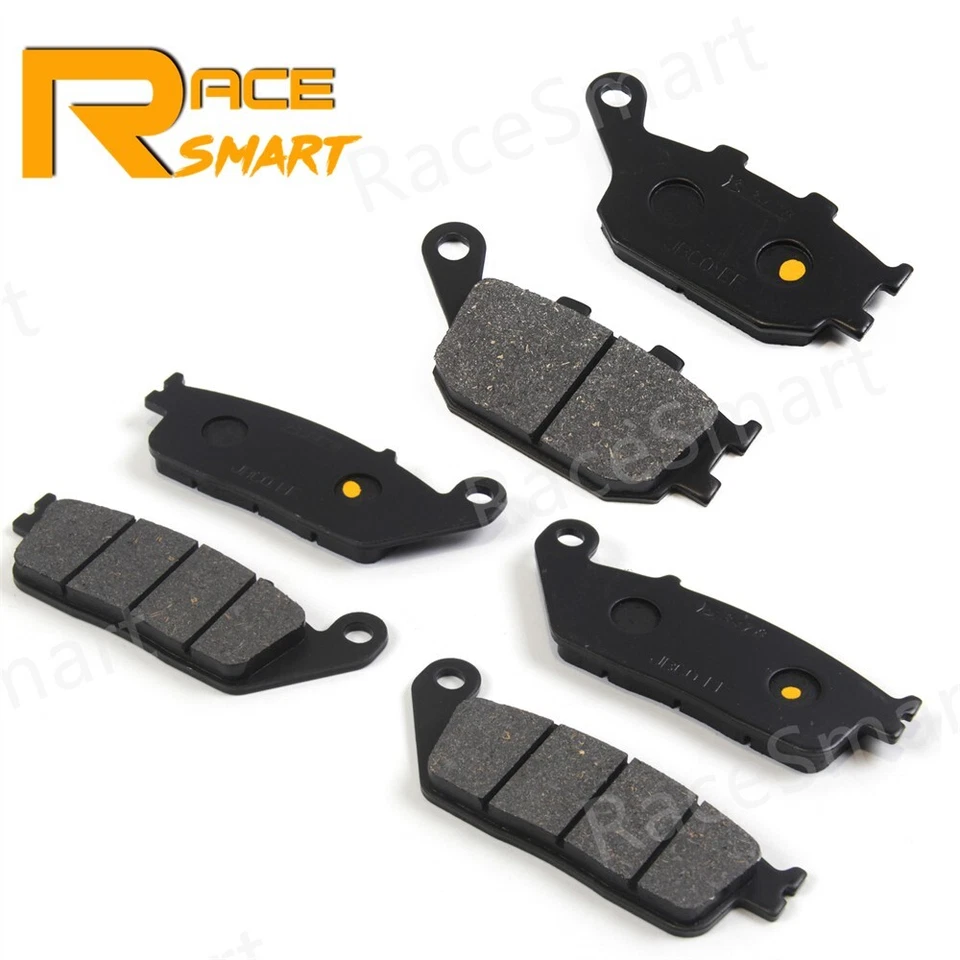 Discos de rotores de freio dianteiro traseiro + pastilhas para Kawasaki Z750 2007 2008 2009 2010 2011 - Imagem 3 de 4