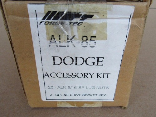FORGE-TEC ALK-85 DODGE LUG KIT 20 ALN 9/16" SP NUTS 2 SPLINE DRIVE SOCKET KEY - Picture 3 of 4