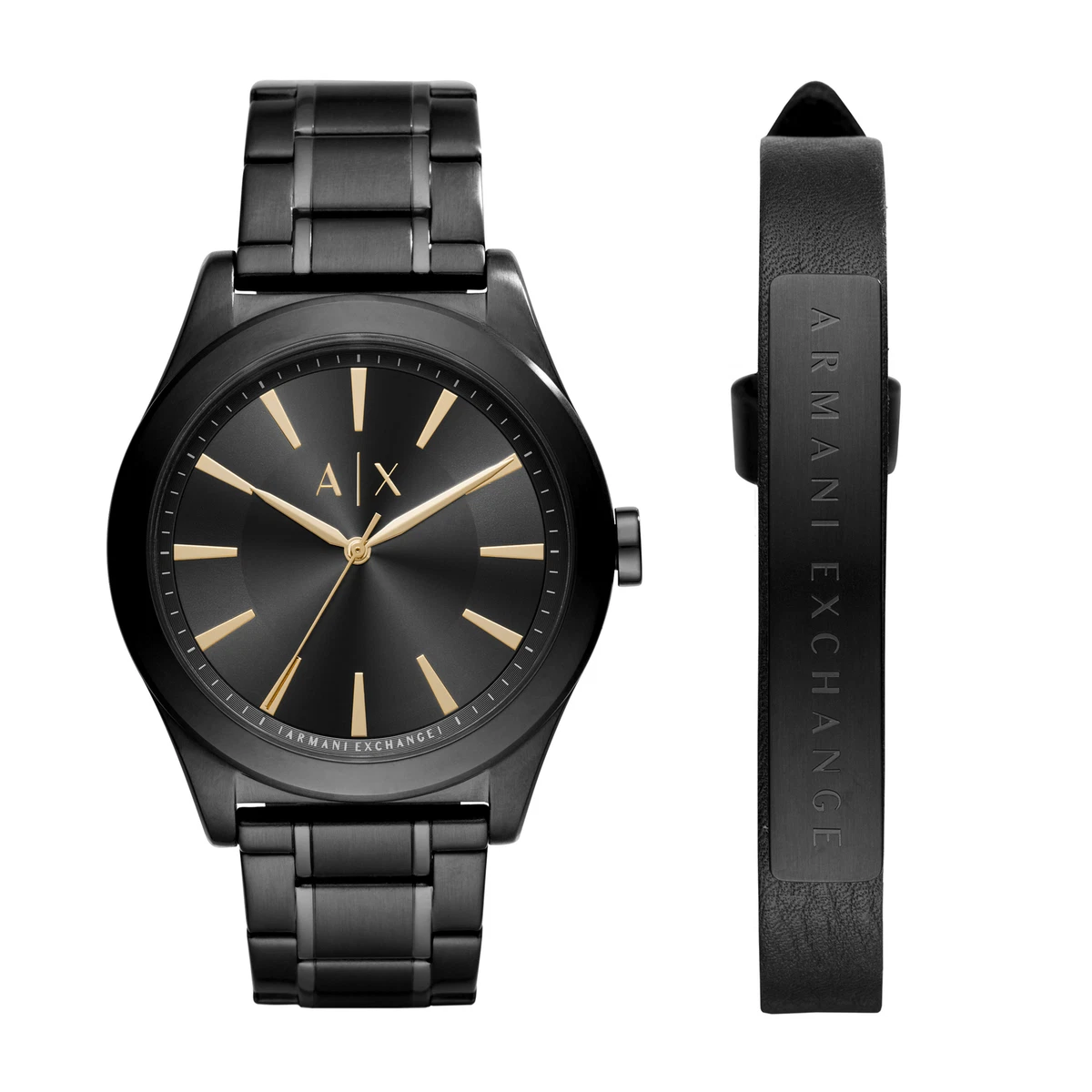 Montre Homme Bracelet ARMANI EXCHANGE NICO AX7102 Acier Inoxydable Noir