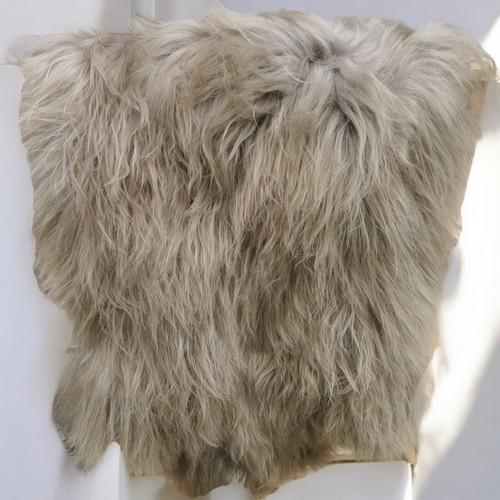 Echtes Schaffell | langes Haar | 120cm groß | Island Lammfell | Taupe | Top Fell - Bild 2 von 3