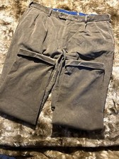 Ralph Lauren Brown Khaki Corduroy Pants 40x32 Pleated Front