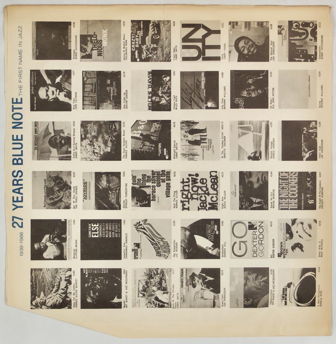 JACKIE McLEAN: Right Now! US Blue Note 4215 OG NY USA Jazz Vinyl
