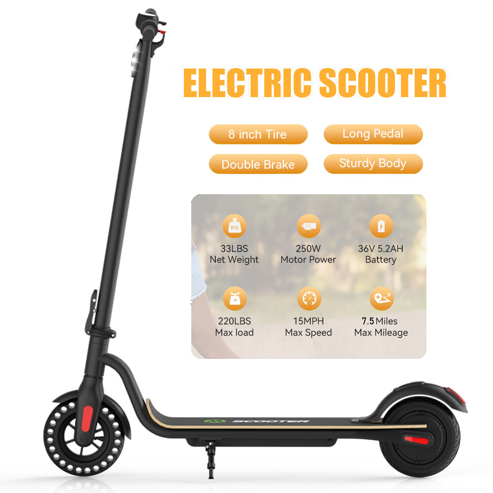 Electric Scooter 12KM Long Range Folding E-Scooter Adult Safe Urban Commuter