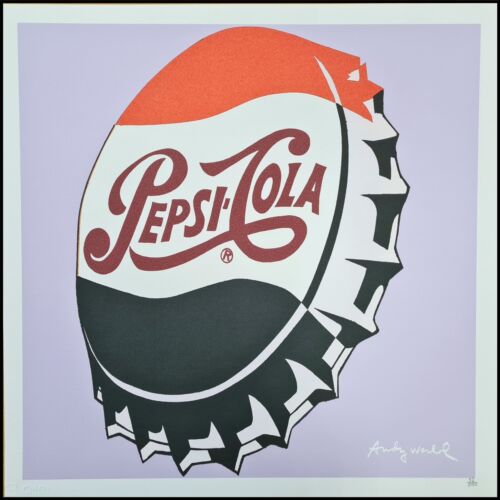 ANDY WARHOL * Pepsi-Cola * lithograph * 50x50 cm * limited # 52/500 CMOA signed - Picture 1 of 11