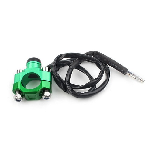 Universal Rotatingbar Clamp Start Stop Kill Switch Button for 22 Handlebar Green - Picture 3 of 9