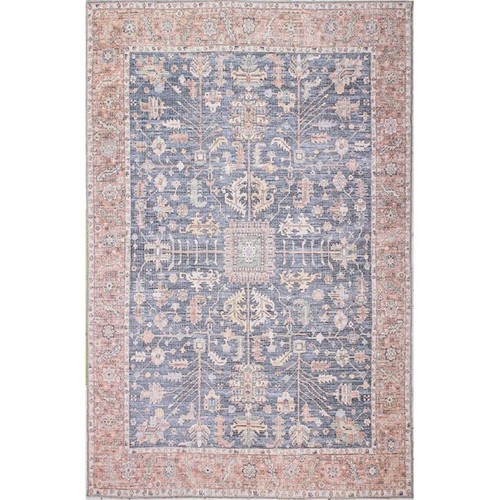 Bashian 60x90" Transitional Cotton & Chenille Area Rug in Slate - Picture 2 of 6