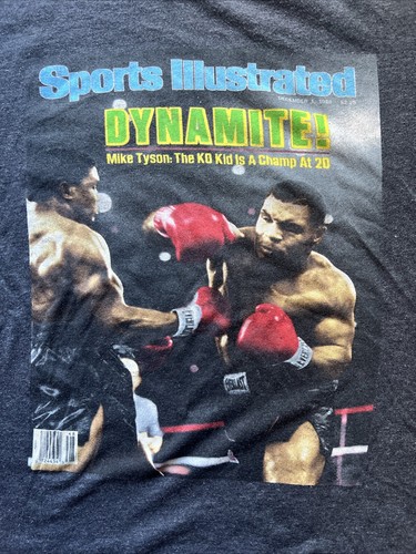 Young Mike Tyson Kid Dynamite Sports Illustrated cover Graphic T Shirt, Medium - Picture 2 of 8