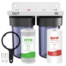 10"x4.5" Whole House Water Filter System Sediment CTO City/Well Water Filtration