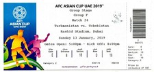 Ticket Asian Cup 2019 #24 Turkmenistan - Uzbekistan