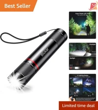 Durable Aluminum Rechargeable Flashlight - Ideal for Camping and Emergencies