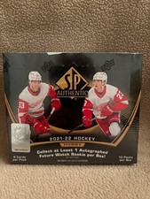 2021-22 Upper Deck SP Authentic NHL Hockey Hobby Box - Factory Sealed