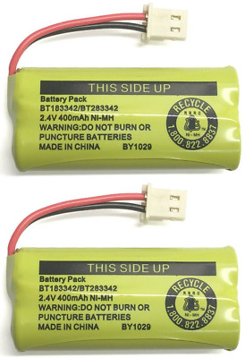 2-Pack Original Battery BT183342 BT283342 for Vtech AT&T Home Cordless Phones