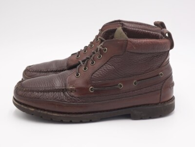 Size 12 D - Vintage L.L. Bean East Point Shearling Lined Moccasins Boots
