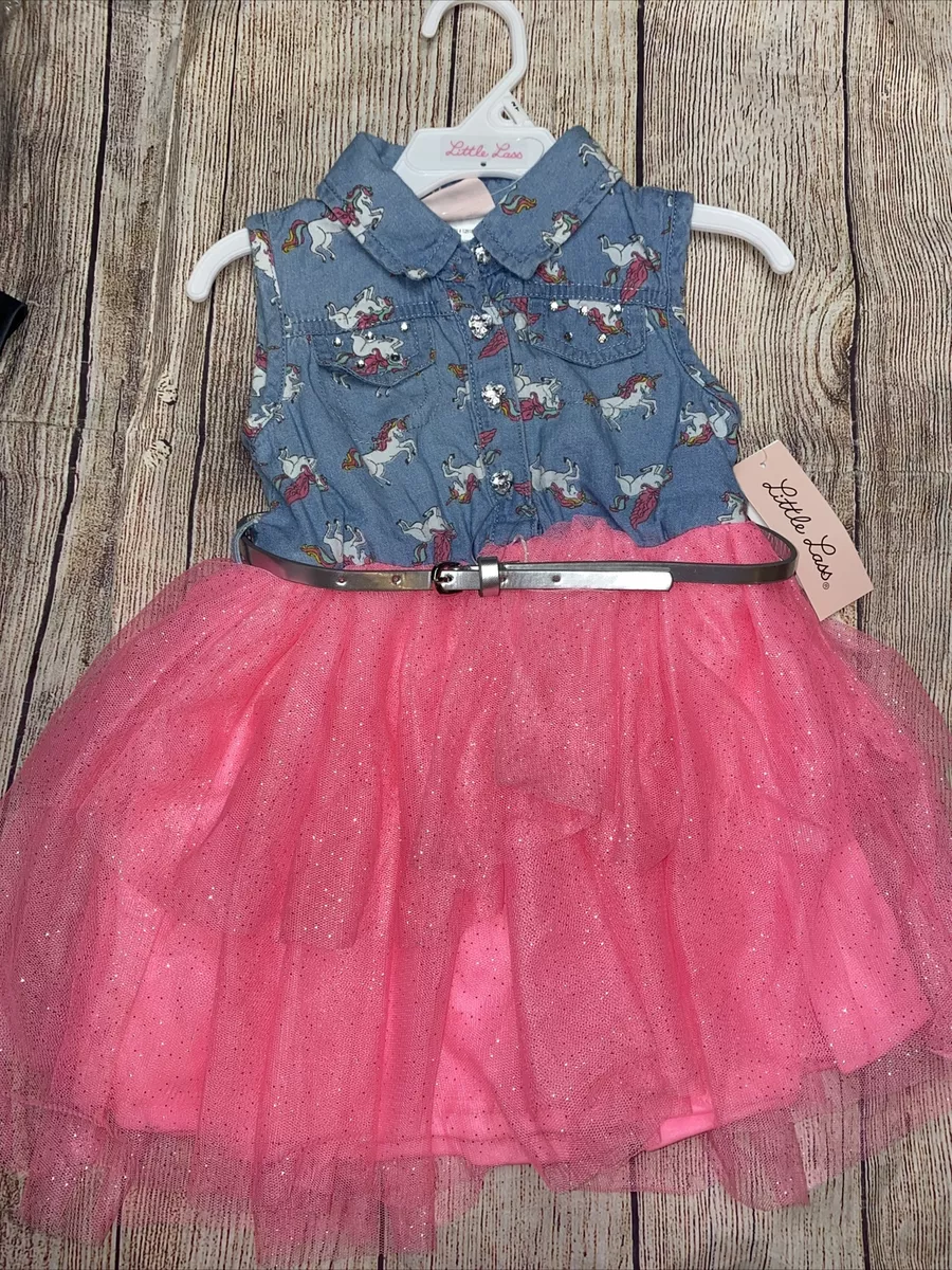 Little lass unicorn clearance dress