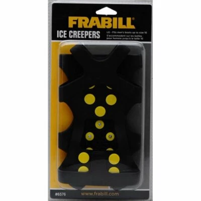 Frabill Ice Creepers Men's L (Up to Size 10) Model #7007 New Factory Package! - Image 1 of 4