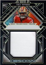 2021 Panini Obsidian Volcanic Materials Electric Etch Yellow #29 Trey Sermon /25