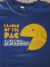 RARE!!! Original Vintage Official ATARI PacMan Pac Man Tournament T-Shirt 1982