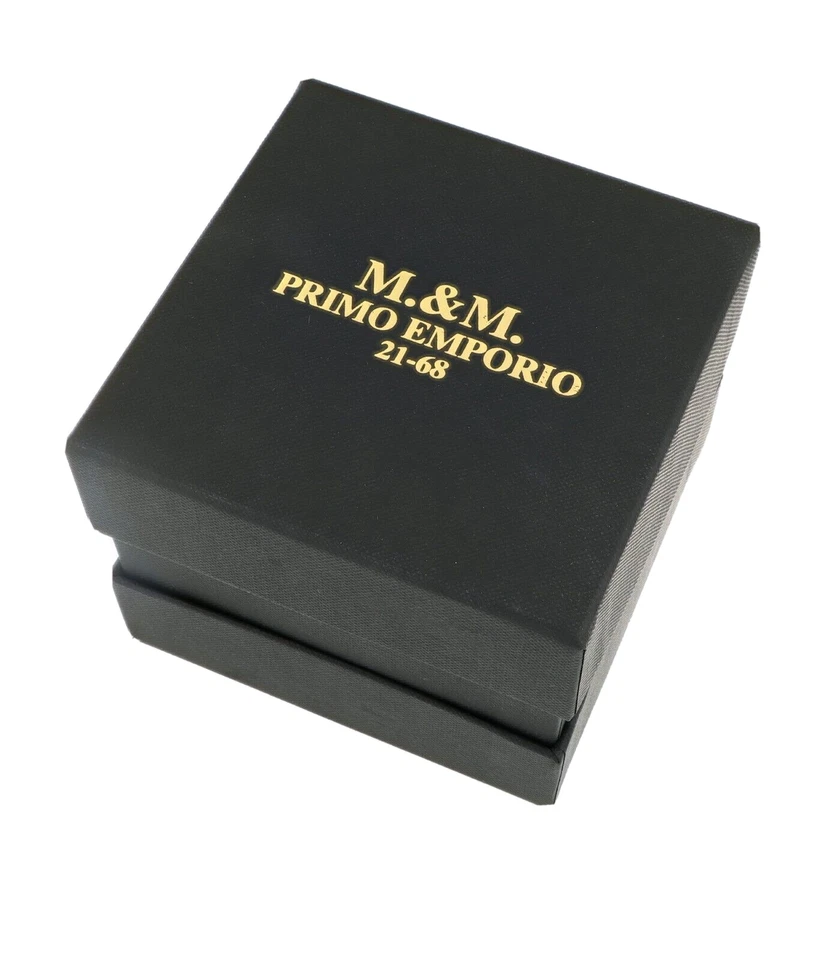Orologio da uomo  M&M Primo Emporio 21-68 in acciaio e pelle vintage - Immagine 3 di 3
