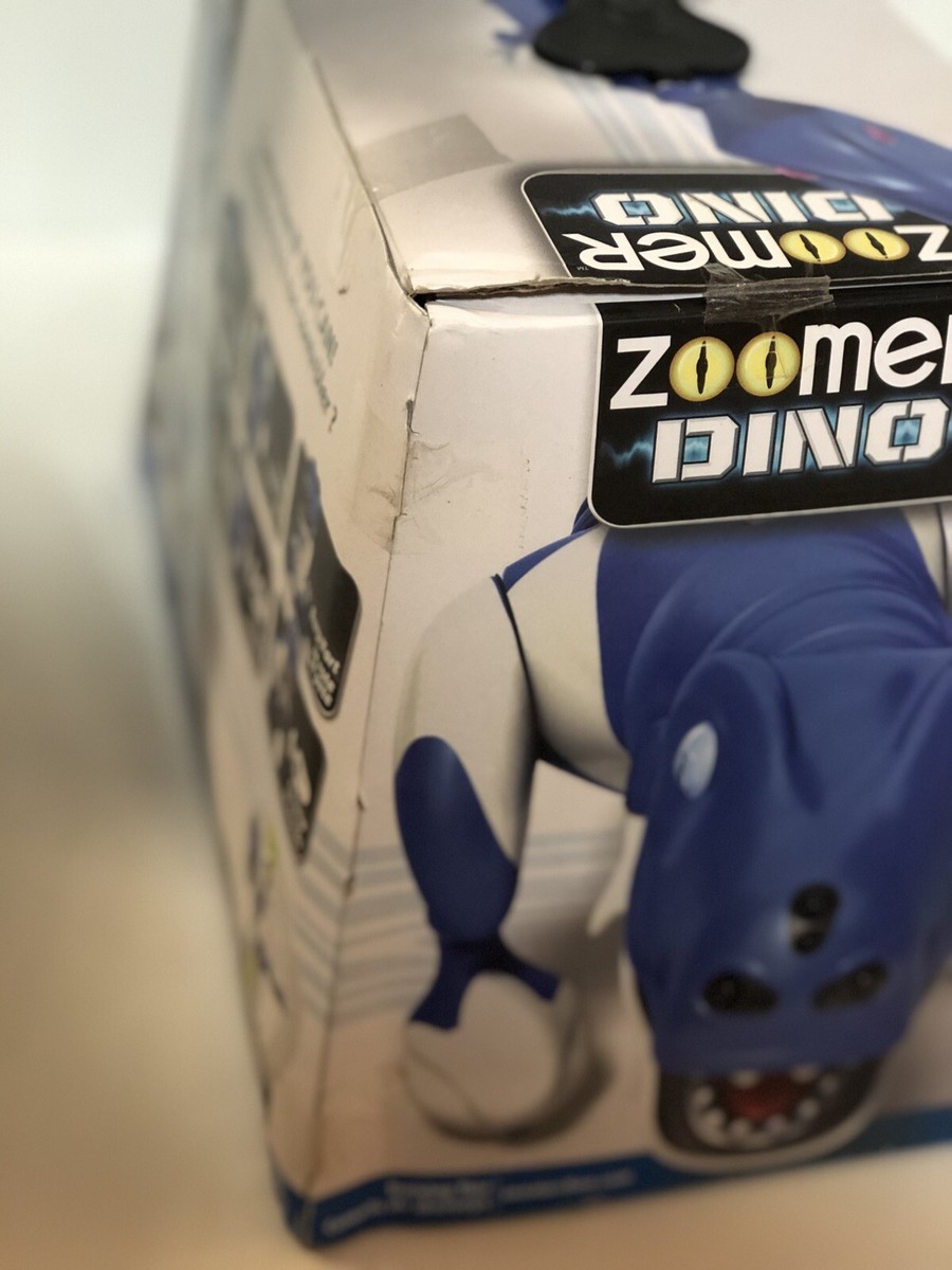 Zoomer Dino Snaptail Blue Remote Control Dinosaur Robot Toy Spin Master