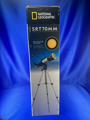 ⭐️NEW⭐️ 70 MM Telescope National Geographic Solar Filter Eclipse Star Gazing - Picture 2 of 4