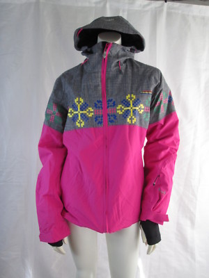 Halti Womens 2013 Kalsu Snowboard Ski Drymax X Jacket Coat Parka Pink Gray 6 NWT