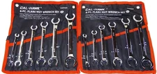12pc  FLARE NUT LINE WRENCH SET SAE & METRIC , 6mm-24mm & 1/4"-1"