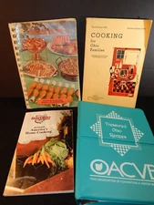 4 Vintage Ohio Cookbooks Treasured Recipes, Ohio Realtors Midwest Cuisine lot