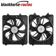2PCS AC Radiator Condenser Cooling Fan For 2011-2016 Honda Odyssey SE Left+Right