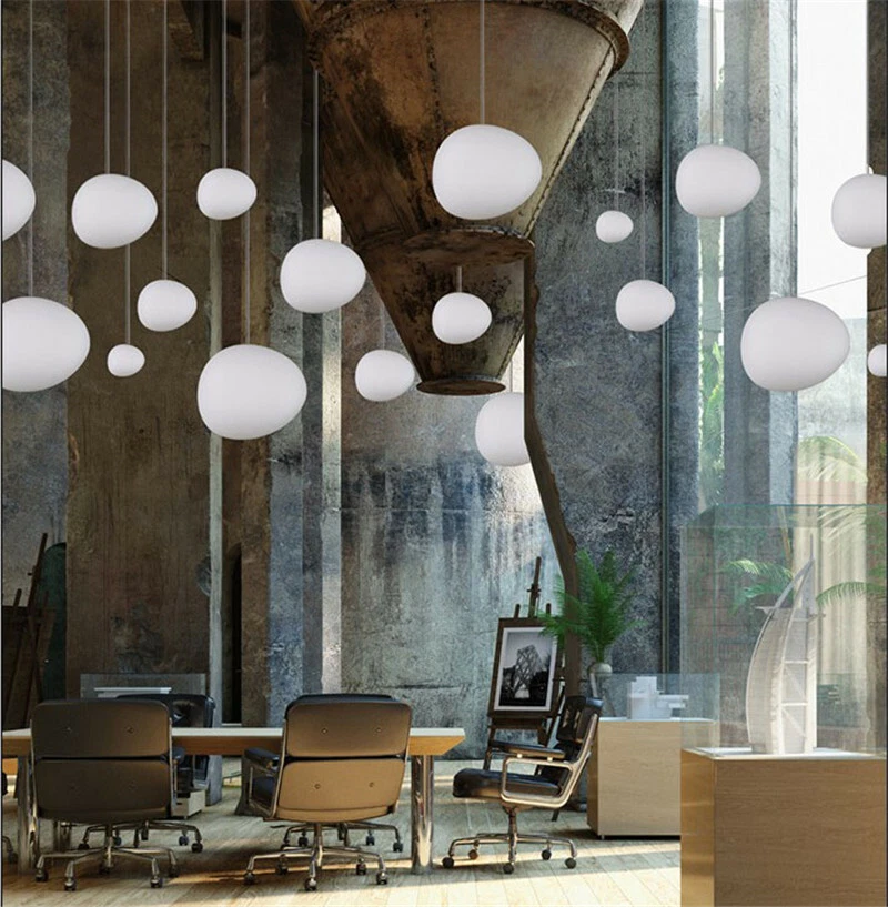 E27 Modern Pebble Pendant Ceiling Hanging Lamp Chandelier Kitchen Light Fixtures