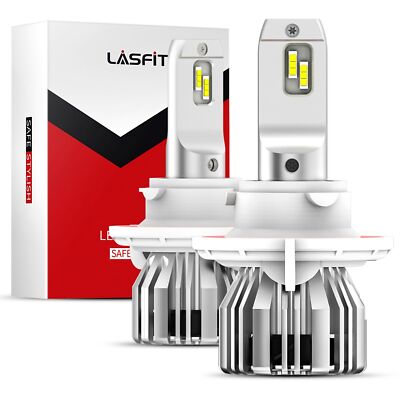 Lasfit H13 9008 LED Headlight Bulb High Low Beam 6000K 50W 5000LM Bright White