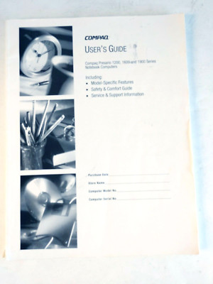 Compaq User's Guide Presario 1200, 1600 & 1900 Series Notebook Computer #17177