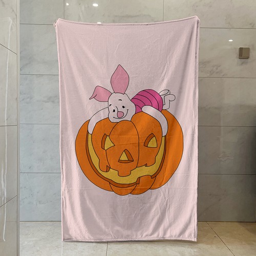 Disney Halloween Blanket Mickey Friends Duffy Family Pumpkins Candy Soft Blanket - Picture 28 of 54