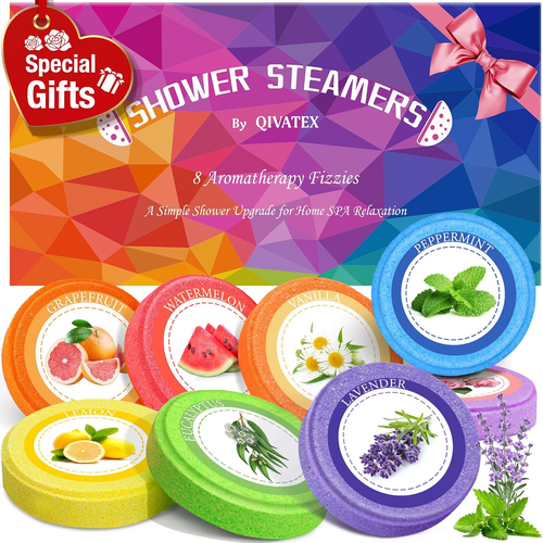 Shower Steamers Aromatherapy, Birthday Gifts for Women, Natural Essential Oil Ho