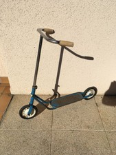 Ancienne trottinette bleu vintage no vélo cycle 