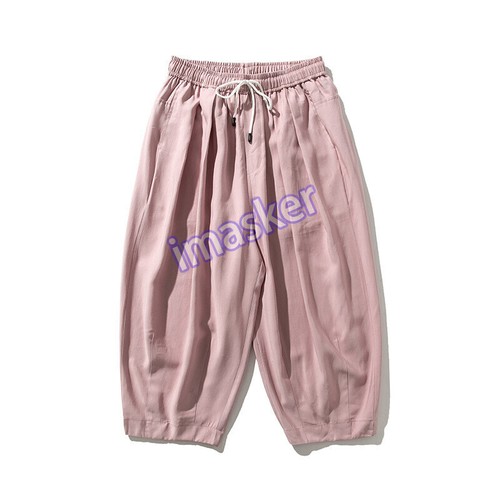Pantalones sueltos japoneses Haren para hombre Pantalones para correr Pierna ancha Pantalones de verano - Imagen 18 de 29