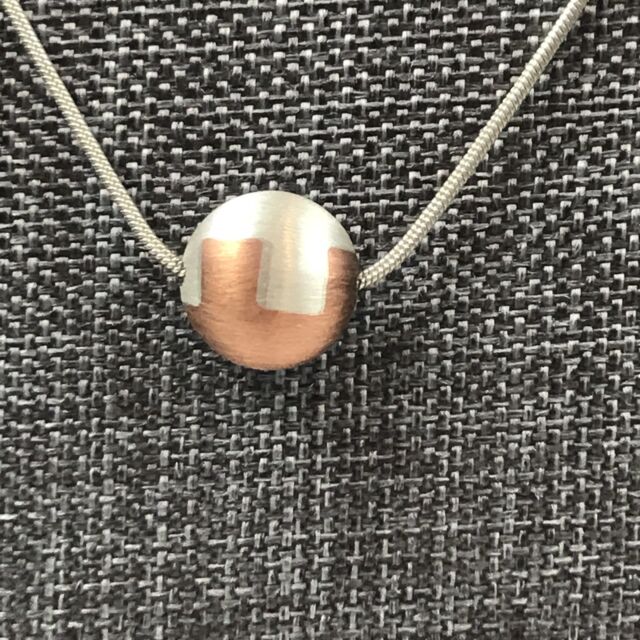 Mini Triangle Banner Necklace Pennant Geometric Minimal Dainty Sterling Silver