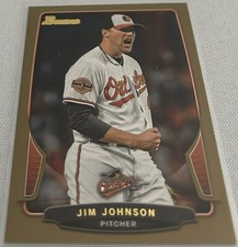 2013 Bowman Baseball Jim Johnson Baltimore Orioles Gold Parallel #209