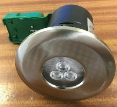JCC JC94113LED BRUSHED NICKEL FIREGUARD DOWNLIGHT with WARM WHITE 7.2W LED IP20