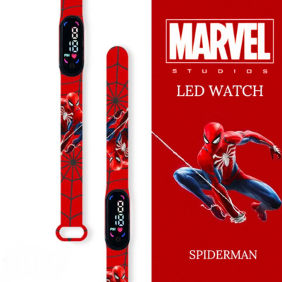 Spiderman kinder Uhren Männer Sport Armband Waterproof Kid Digital Watch LED Uhr