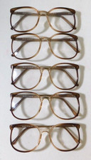 Vintage 5 Pc. Lot ELITE OPTICAL Kingston Timber 54/21 P3 Eyeglass Frame NOS G8