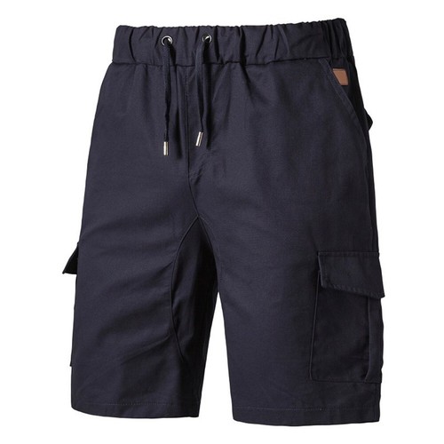 Mens Classic Cargo Shorts Elastic Waist Relaxed Big Pockets Casual Stretch Short - Picture 15 of 18