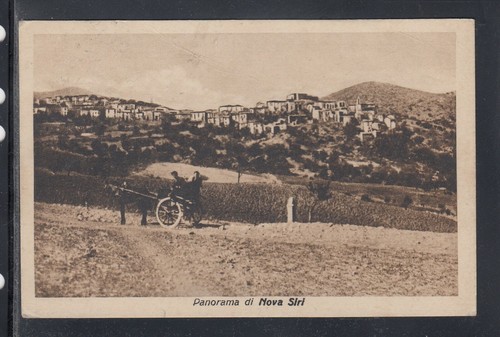 Cartolina Panorama di Nova Siri CARRETTO SA85 - 第 1/1 張圖片