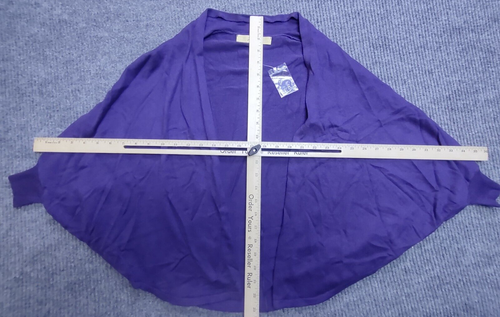 Motto Poncho Women's XXS Purple Cape Shrug Sweater Office Career Church - Picture 6 of 7