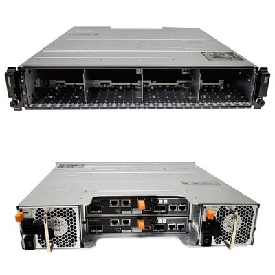 Dell PowerVault MD3820f 2xControllers ISCSI 10G 7YJ34 2x PSU 24 Bay 2.5